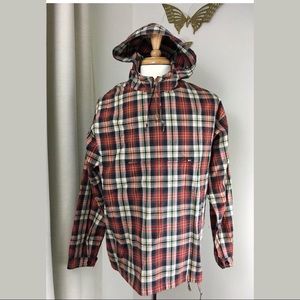 J Crew Half Zip Pullover Hoodie Windbreaker